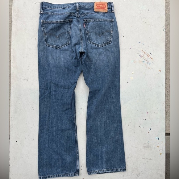 Men’s Levi's 527 Blue Straight Leg Denim 34x30 Relaxed Fit Zipper Iconic Jeans - Picture 1 of 9